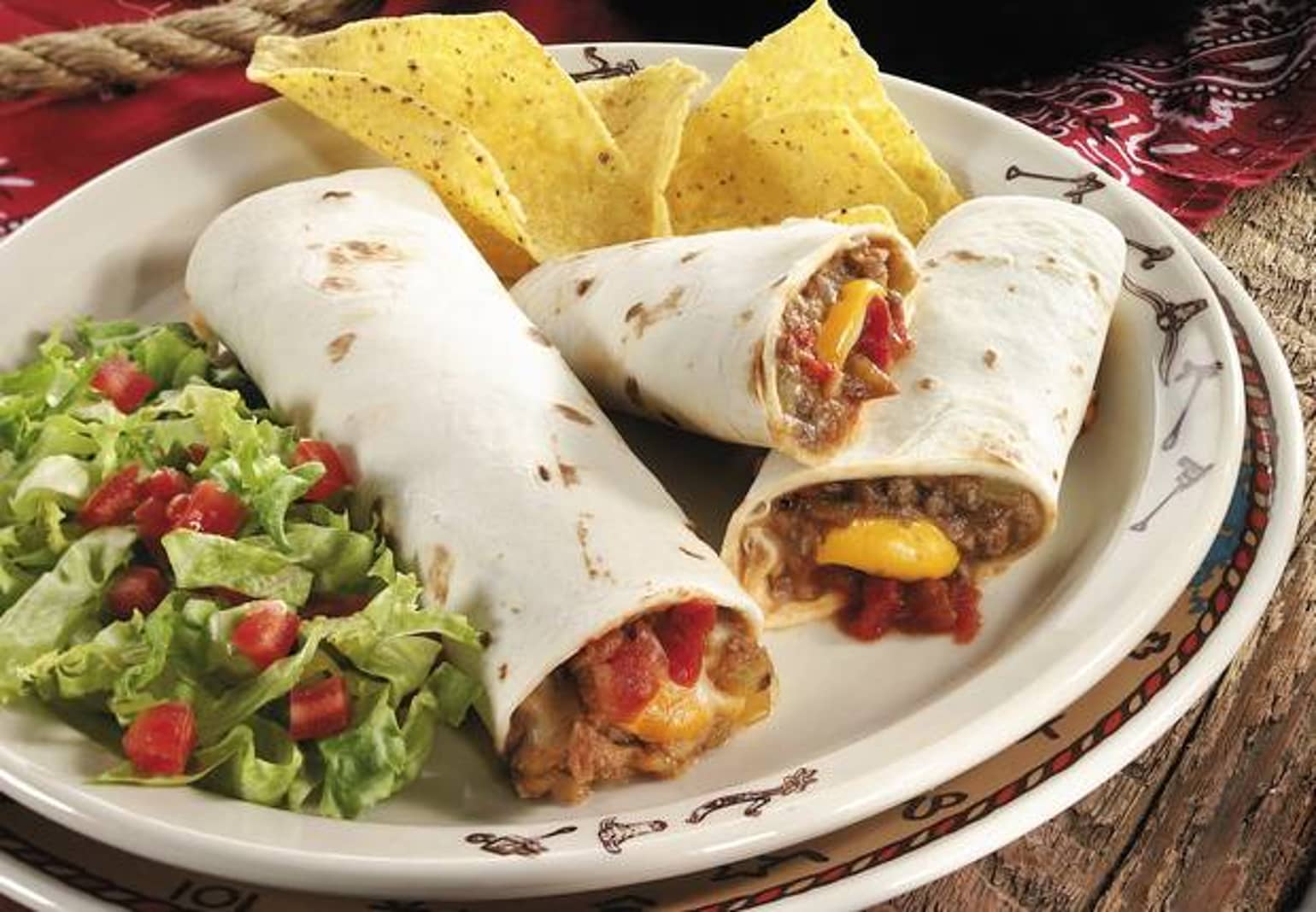Beef and Bean Wraps